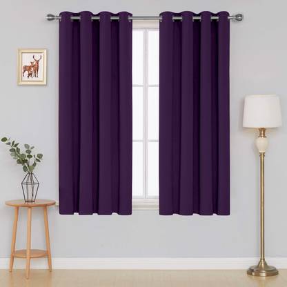 Divine Casa 127 cm (4 ft) Polyester Semi Transparent Window Curtain Single Curtain