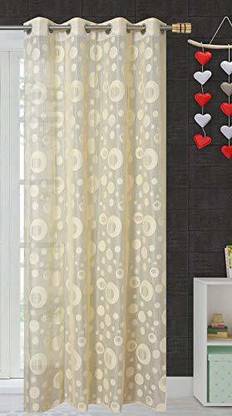 Brand Roots 154 cm (5 ft) Polyester Semi Transparent Window Curtain Single Curtain