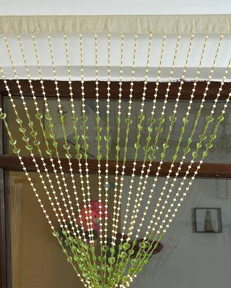 ARVI Deco 214 cm (7 ft) Blends Transparent Door Curtain Single Curtain