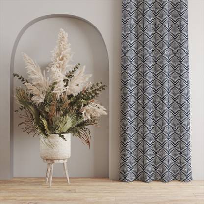 Urban Space 213 cm (7 ft) Door Polyester Blackout Curtain Single Curtain