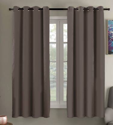 Flipkart SmartBuy 153 cm (5 ft) Polyester Blackout Window Curtain (Pack Of 2)