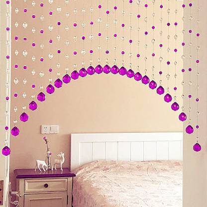 crystofalcan 180 cm (6 ft) Door PVC Transparent Curtain Single Curtain