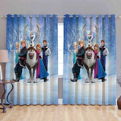 Pridhi 154 cm (5 ft) Cotton Semi Transparent Window Curtain (Pack Of 2)