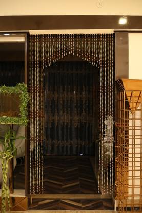 Anjani fashion 213 cm (7 ft) PVC Semi Transparent Door Curtain Single Curtain