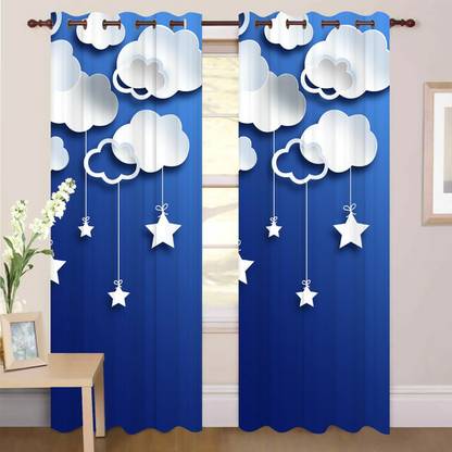 AAI 274 cm (9 ft) Polyester Room Darkening Long Door Curtain Single Curtain