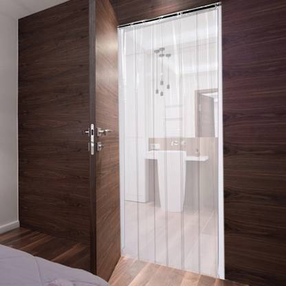 Stylista 274.32 cm (9 ft) PVC Transparent Door Curtain Single Curtain