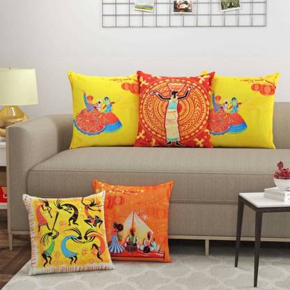 Crafteal Polyester Cushions Cover