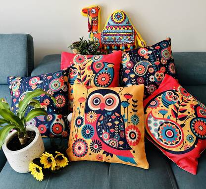 Crosmo Jute Cushions Cover