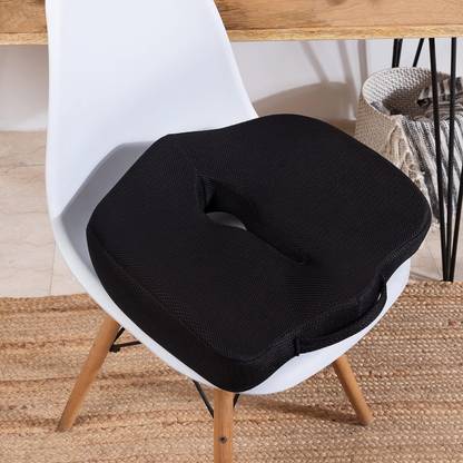 Flipkart SmartBuy Orthopedic Coccyx Cushion for Tailbone Pain -Tailbone Pillow for Sitting Memory Foam Solid Sleeping Pillow Pack of 1