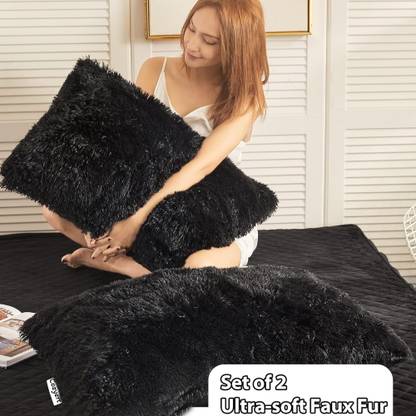 Cozyert Fur, Microfiber Pillows Cover
