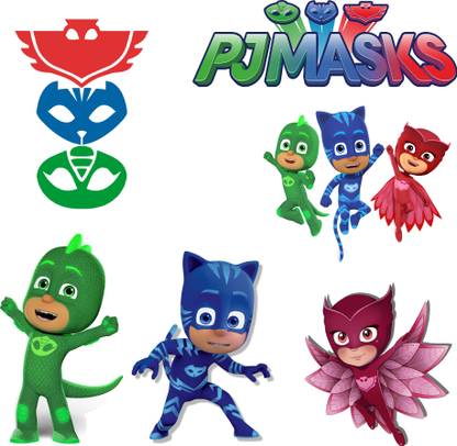 TikiTimes PJ Mask Cutouts Paper Cut-outs
