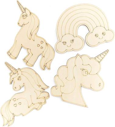 CLITHS unicorn wooden cutout mdf Wooden Cut-outs