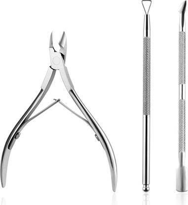 Gleevia Professional Cuticle Trimmer with Cuticle Pusher Cuticle Remover Cuticle Nippers Set Dual Ended Cuticle Pusher