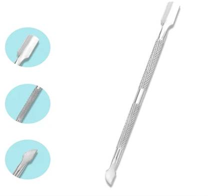 luscious glances 1 pcs Nail Art Tools Stainless Steel Cuticle Pusher Double Head Dual Ended Cuticle Pusher