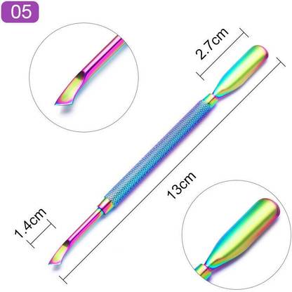 D Nails 01 Dual Ended Cuticle Pusher
