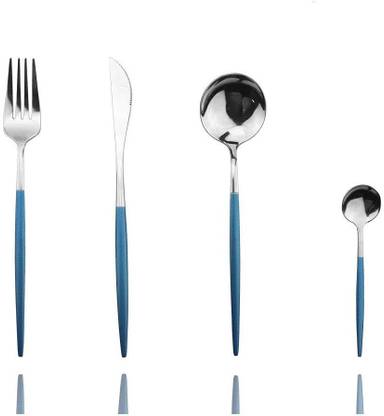 Naidev spoon silver set for 1 person Stainless Steel Cutlery Set