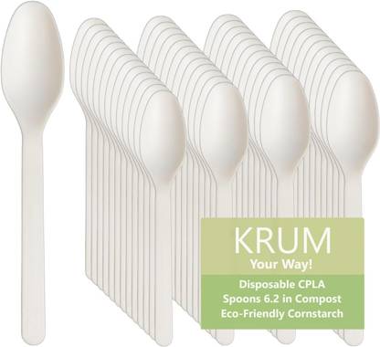 KRUM Disposable Brass Cutlery Set