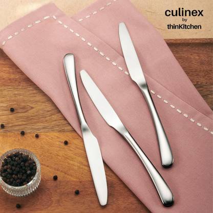 Culinex by thinKitchen Dora All Purpose Knife, Mirror Finish, Set of 2 Stainless Steel Cutlery Set