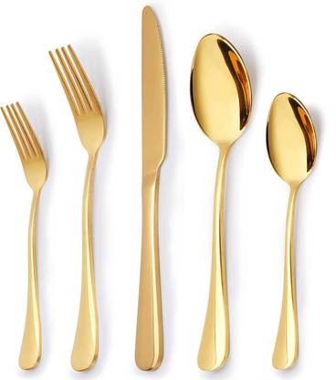 HARVA Tableware Serving Spoon Fork Butter Knife Flatware for Dinning Table Utensils Stainless Steel Cutlery Set