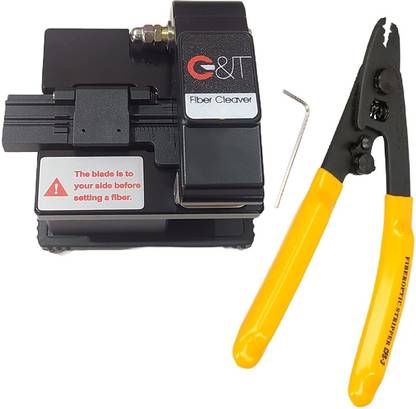 Corslet Fiber Cleaver Cutter with Fiber Optic Stripper Optical Ofc Tools G&T 0712 Optical Fiber Cable Cutter, Fiber Cutter, Wire Cutter