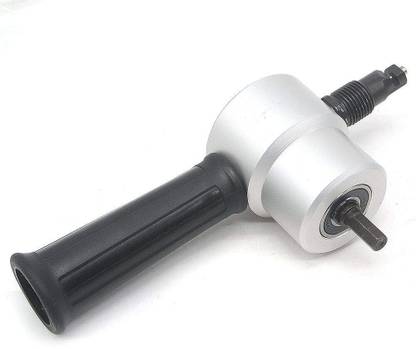 AS TOOL CENTER Multipurpose Double Head Sheet Nibbler Metal Cutter Hole Saw Drill Attachment for Car Repairing and Maintenance and Metal Sheet Cutting Nipper
