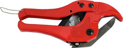 Self Lub PVC Pipe Cutter 42mm – Lightweight Tube Cutter with Ratchet Handle & Safety Lock Heat-Treated Blade for Smooth Cutting of PVC & Plastic Pipes Pipe Cutter