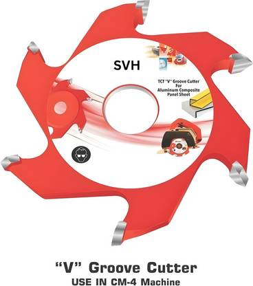 svh 8mm 3"(75mm) ACP V Groove Cutter For CM4 ( D - 3"x 8mm x 6T x 20mm Bore ) 8MM Wood Cutter