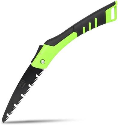Deli 7" Folding Saw with 170mm Steel Blade ABS Handle 3-Sided Grinding Teeth Lock Handsaw for Pruning Gardening Camping Wood Cutting Wood Cutter