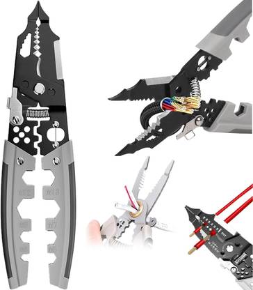 Hembit 28-in-1 Wire Stripper Tool, 8-Inch Wire Crimping Tool Needle Nose Plier