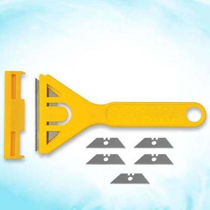 Oblivion Plastic Scraper Cutter Tool with 5 Replaceable Blades – Safe & Handy Use Plastic Scraper Cutter With 5 Blades Wire Cutter