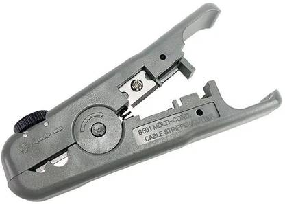 meshiv mantra Universal Rotary Coax Utp/STP Cable Wire Cutter Stripping Tool for UTP, FTP, STP, CAT5/5e CAT6/6a Ethernet, RG59/6/7/11 Coax Cables Wire Cutter