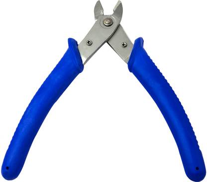Gilhot Stainless Steel Products 012 SS Diagonal Nipper with Cushioned Grips blue 012 SS CUTTER Nipper