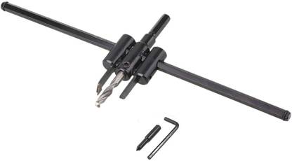 uptodateprouducts 30mm to 300mm Adjustable Circle Hole Cutter Wood Drill Bit Saw Round Cutting Boring Bit Range Wood Working Twist Hole Tools for Wood Plaster Board Wood Cutter