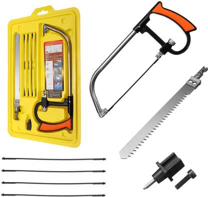TileFixer Handsaw Set Universal Hand Saw Kit Toolbox of Multi Blades Set, Universal Hand with 6 Steel Blades Wood Cutter Wood Cutter