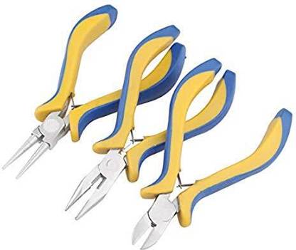 DIY Crafts 3 Pcs ,Chain Nose, Side Cutter 3 Pcs ,Chain Nose, Side Cutter Nut Cutter