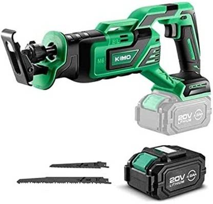 Kimo 20V Cordless Reciprocating Saw, Variable Speed 0-3000, 3/4" Stroke Length Wood Cutter