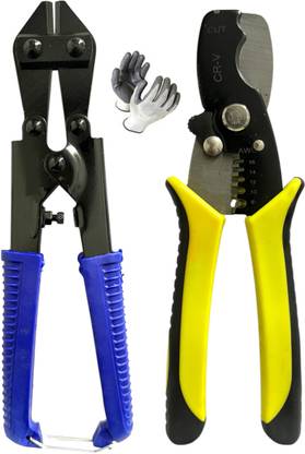 EPITECH MART 8inch Mini Wire Bolt Cutter & Multifunction 8inch Wire Stripper And Multi-Function Hand Tool Bolt Cutter