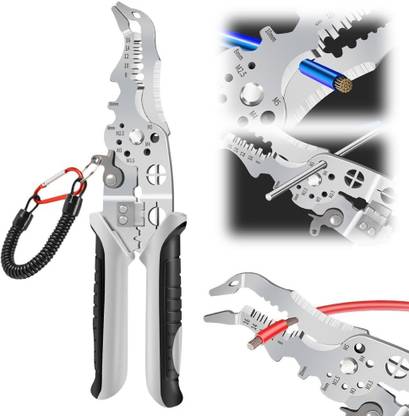 CHEFERYN 12-in-1 Multifunctional Wire Stripper Crimper Cable Cutter Pliers Lineman Plier
