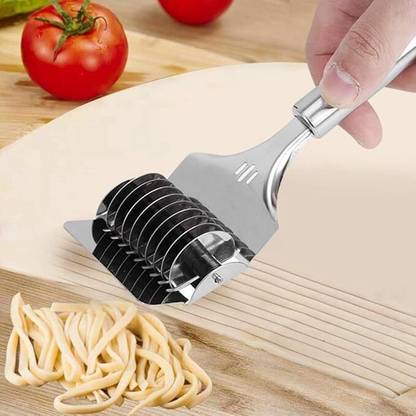 FLEXIFIND Stainless Steel Noodle Maker Roller Docker Dough Cutter Pasta Maker