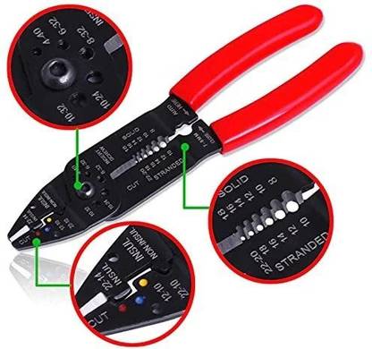 uptodatetools 9 Inch Electric Multi Tools Cable Stripper Plier Crimper Wire Cutter