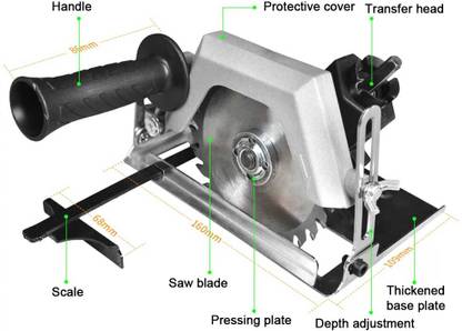 A TO Z TOOLS Drill To Saw Adapter Drill Attachment Drill Grinder Adapter Drill Saw Adapter Circular Saw Adapter Drill To Saw Adapter Grinder Converter Wood Cutter