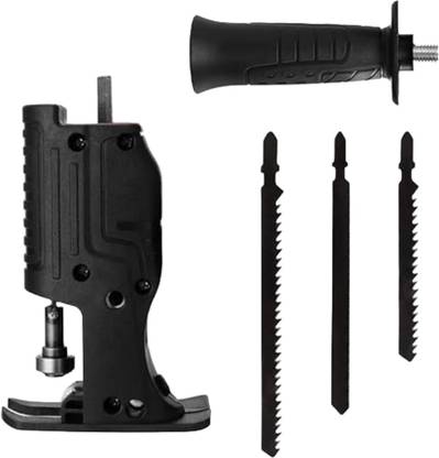 RanPra NEW Jig Saw converter attachment for drill machine | 3 BLADE Wood Cutter