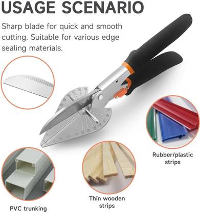 uptodatetools Shears, Angle Cutter, Trunking Shears for Angular Cutting Adjustable at 45 To 135 Degree With Safety Lock Hand Tools for Cutting Wood Cutter