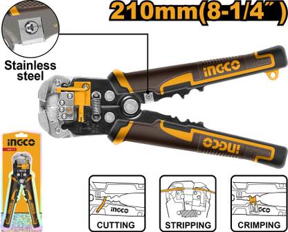 INGCO HWSP102418 3 in 1 multi-function Automatic wire stripper Wire Cutter