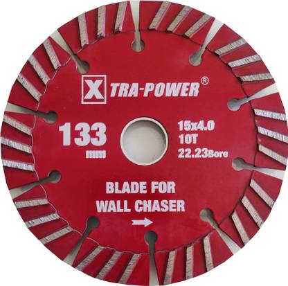 Xtra Power Wall Chase blade 133mm bore 222-23mm 15x4.0x10T pack of 5 blades for XPT 418 wall chaser Nipper