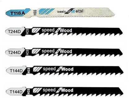 AASONS Jig Saw Blade Set Fit For Any Make Jigsaw Machine, Metal, Wood etc AASONS (JBS5001) Metal Cutter