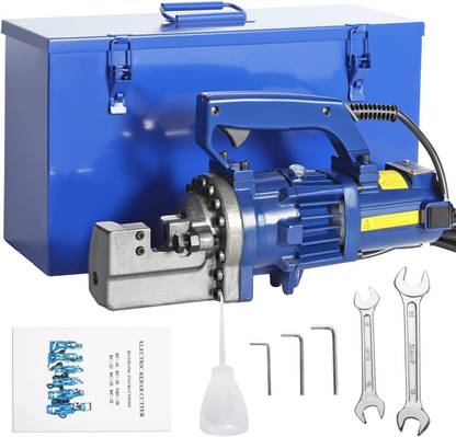 NUTRONICS Electric Hydraulic Rebar Cutter RC-16 for Cutting Rebar Max Dia. 16mm Portable Hydraulic Rebar Cutter Tools Hand Held Electric Rebar Cutter Machine Metal Cutter