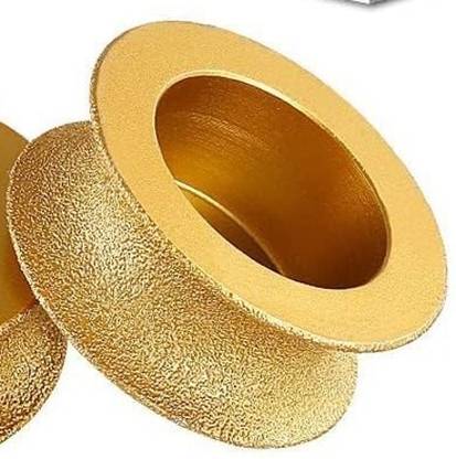 AASONS 20mm Diamond Profile Hand Half-Round Edge Blade Brazing Masonry Moulding Wheel, Inner Groove Grinding, Polish Wheel For Tiles, Marble, Granite, Stone, Rock, Etc Nipper