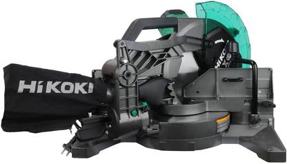HIKOKI C12FDHBS9Z D-Handle Corded Electric Compound Mitre Saw with Extra Base, 1520W, 12" Metal Cutter