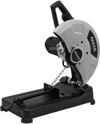 AEGON ACM14, 2400 W, 3800 Rpm, 355 Mm Chop Saw Variable Speed, Locking Chain with 1 Cutting Wheel for Metal, Steel, TMT, Rebars Metal Cutter